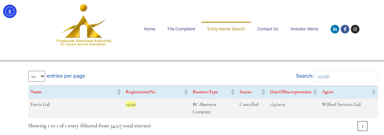 This brand is not listed in the register of companies licensed by the UK FSA