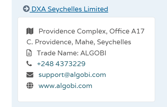 Verification of the broker’s claimed regulatory status and licensing details.