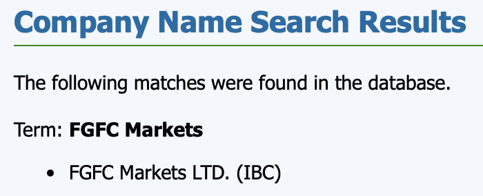 The platform is registered as a legal entity, but only in an offshore jurisdiction.